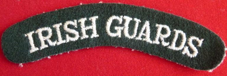 Irish Guards cloth shoulder title