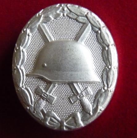WW2 German Silver Wound Badge 1957 Variation