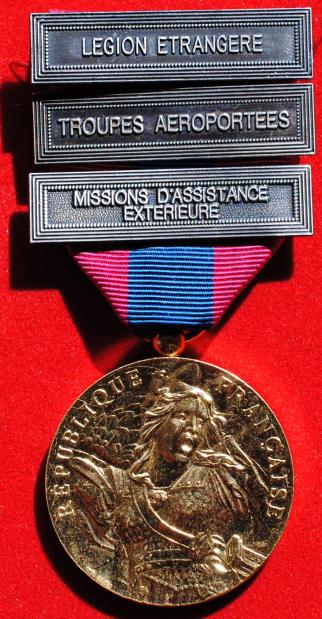 French Foreign Legion National Defence Medal to the 2 REP