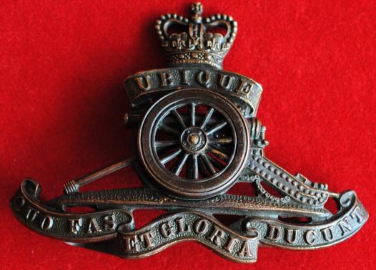 Royal Artillery Officers Bronze Cap badge