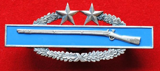 United States of America Combat Infantryman Badge Third Award two Silver Stars