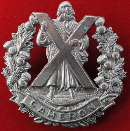 Cameron Highlanders Other Ranks Cap Badge