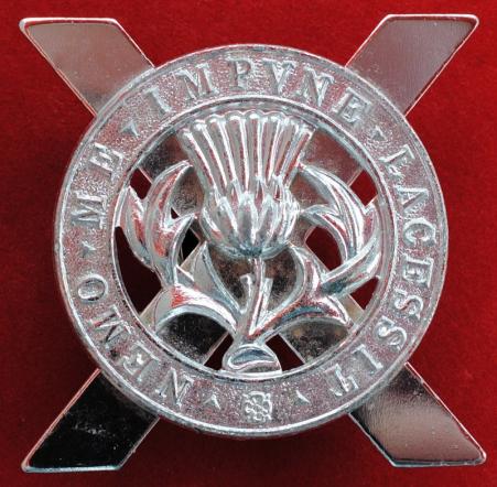 The Lowland brigade Anodised Cap Badge