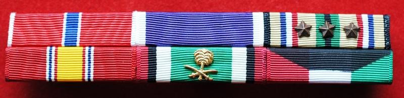 US Medal Ribbon Bar of Six Awards