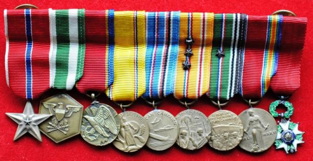 US WW2 Bronze Star Miniature Medal group of 9 Awards