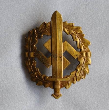 Nazi Germany SA Sports Badge in Gold