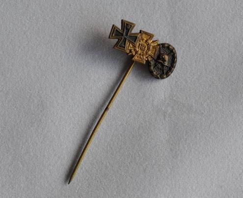 WW1 German Imperial stick pin of three awards