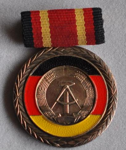 East German DDR Silver Faithful Service Medal