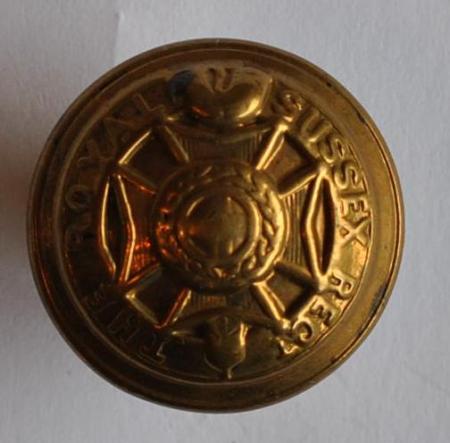 Brass Button to the Royal Sussex Regimen