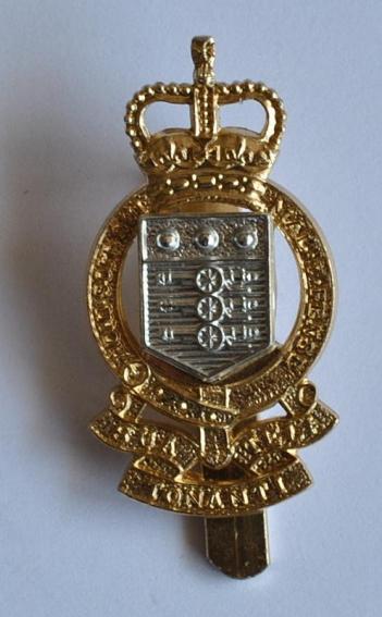 British Army Anodised Aluminium Cap badge to the Royal Army Ordnance Corps