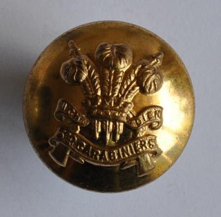 British Army Brass Button to the 3rd Carabinier’s